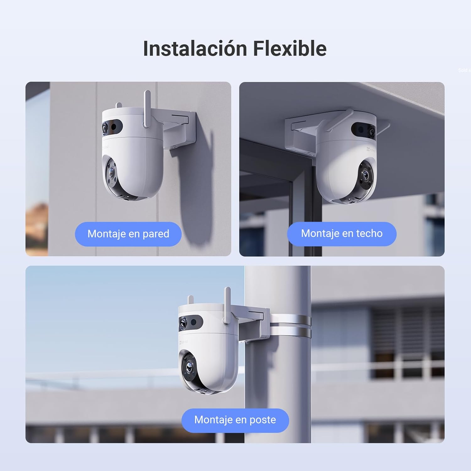 EZVIZ H9c Dual 3K Cámara Doble Lente 5MP con Paneo e Inclinación