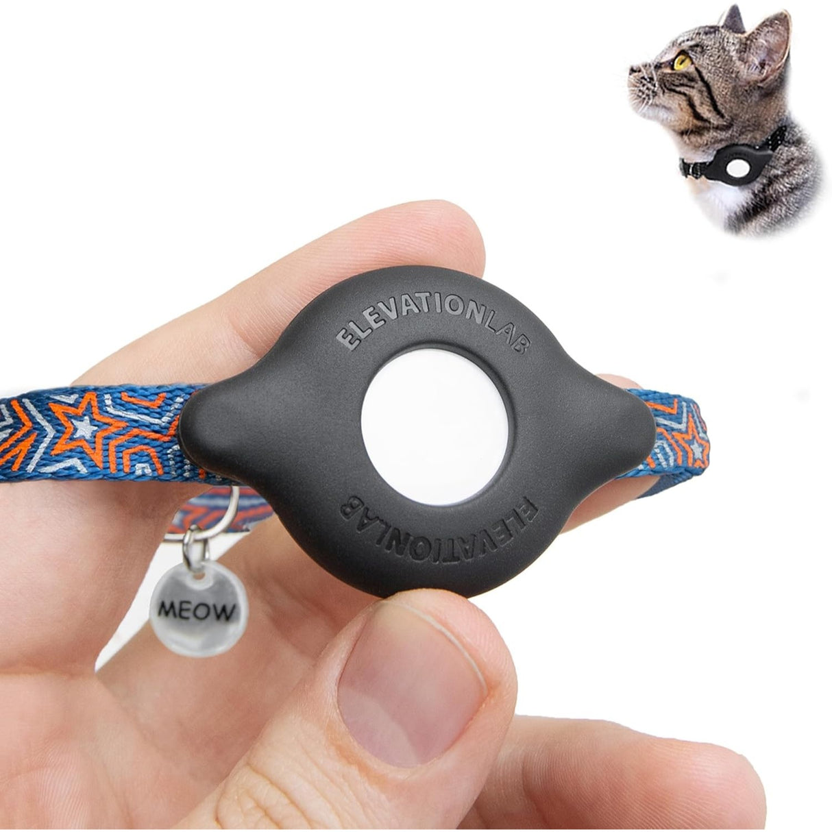 TagVault AirTag Soporte para Collar de Gato - No cuelga, también para perros pequeños