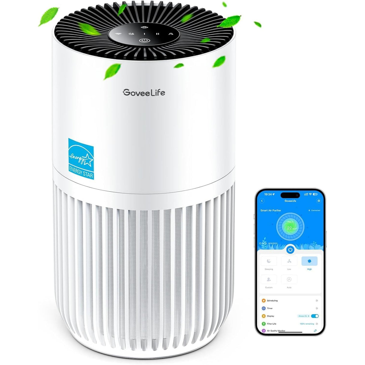 GoveeLife Mini Air Purifier HEPA Filtro de Aire Inteligente