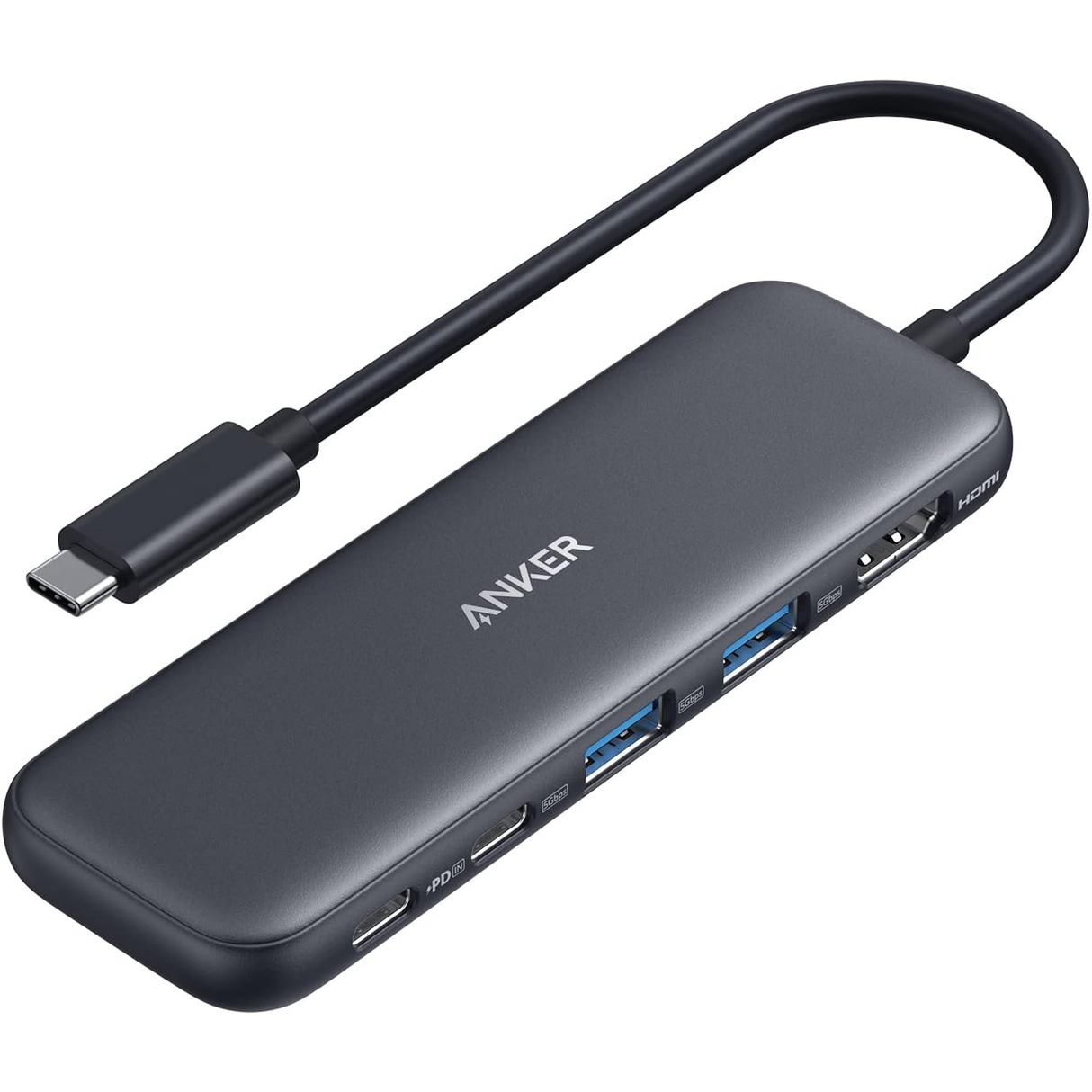 Anker 332 USB-C Hub (5 en 1) con 4K HDMI PD-IN