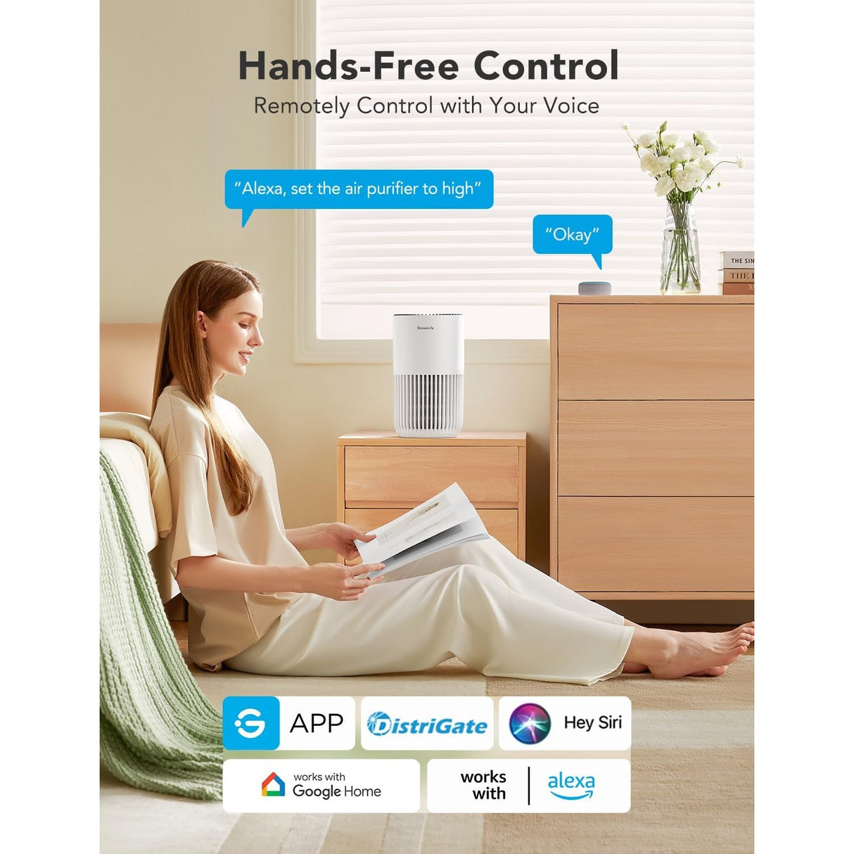 GoveeLife Mini Air Purifier HEPA Filtro de Aire Inteligente