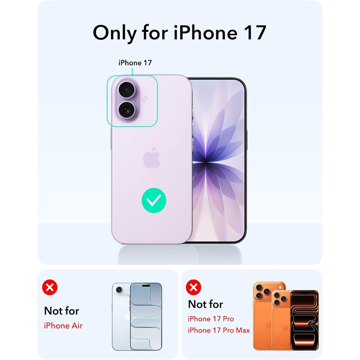 ESR iPhone 17 Cyber Tough Magnetic Case con MagSafe y Control de Cámara Protección Grado Militar 7X