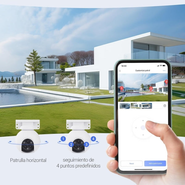 EZVIZ H80f Multi 2K⁺ Cámara Triple Lente Zoom 12x con Paneo e Inclinación