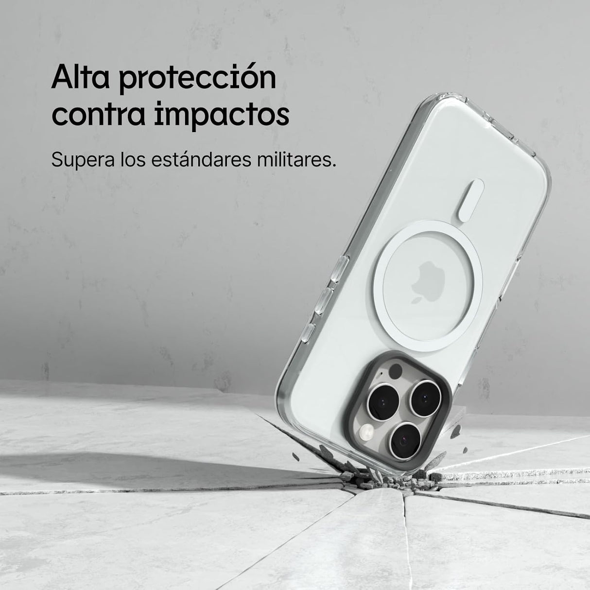 RhinoShield Clear MagSafe Funda Transparente para iPhone 16 Pro, Antiamarilleo, Anti-Golpes Grado Militar