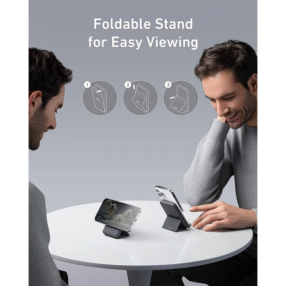 Anker 622 Power Bank (MagGo) 5,000mAh Versión Mejorada, plegable inalámbrico para iPhone 12 al 16