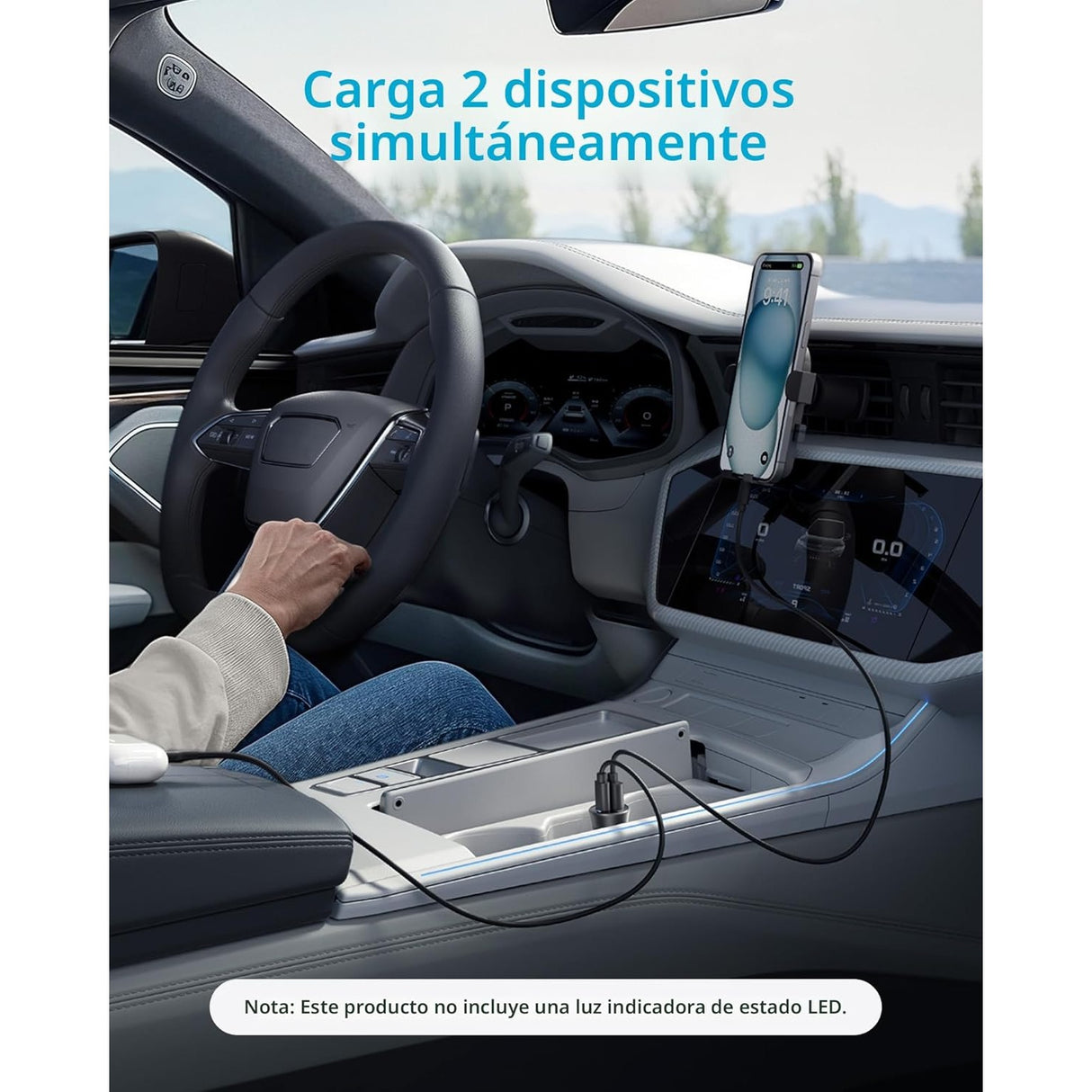 Anker 30W Cargador Rápido para Carro de 2 Puertos Power IQ 3.0