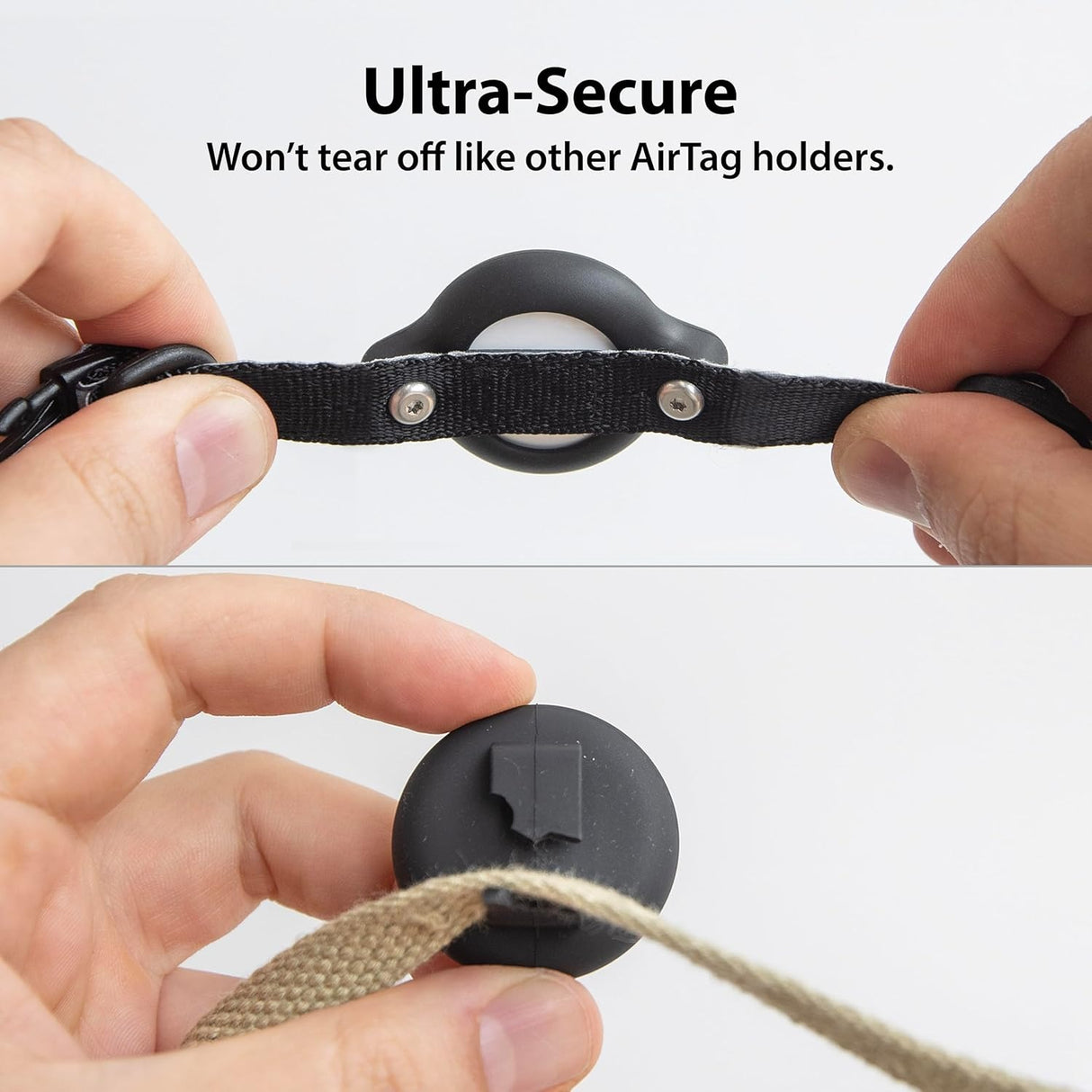 TagVault AirTag Soporte para Collar de Gato - No cuelga, también para perros pequeños