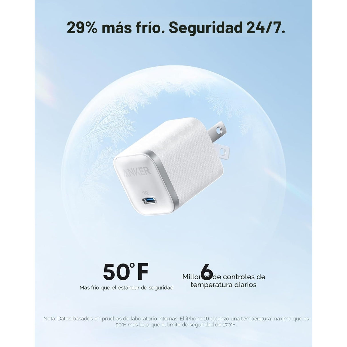 Anker Nano Charger 45W Cargador Rápido para Apple, Samsung y más
