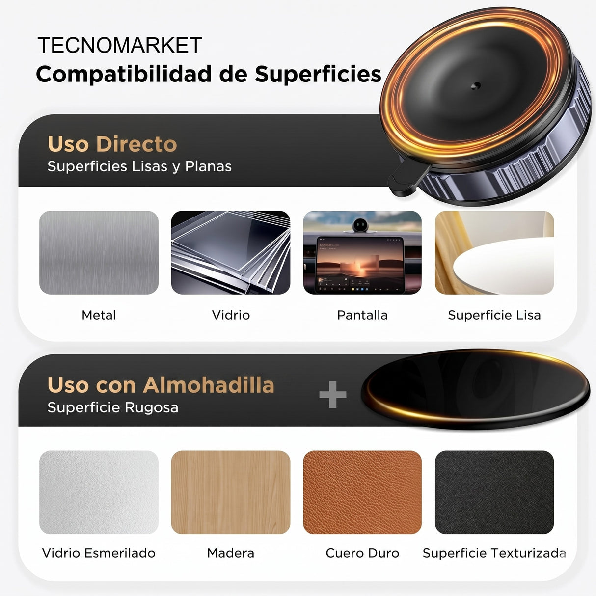 UGREEN Suction Cup Magnetic Soporte MagSafe para Celular