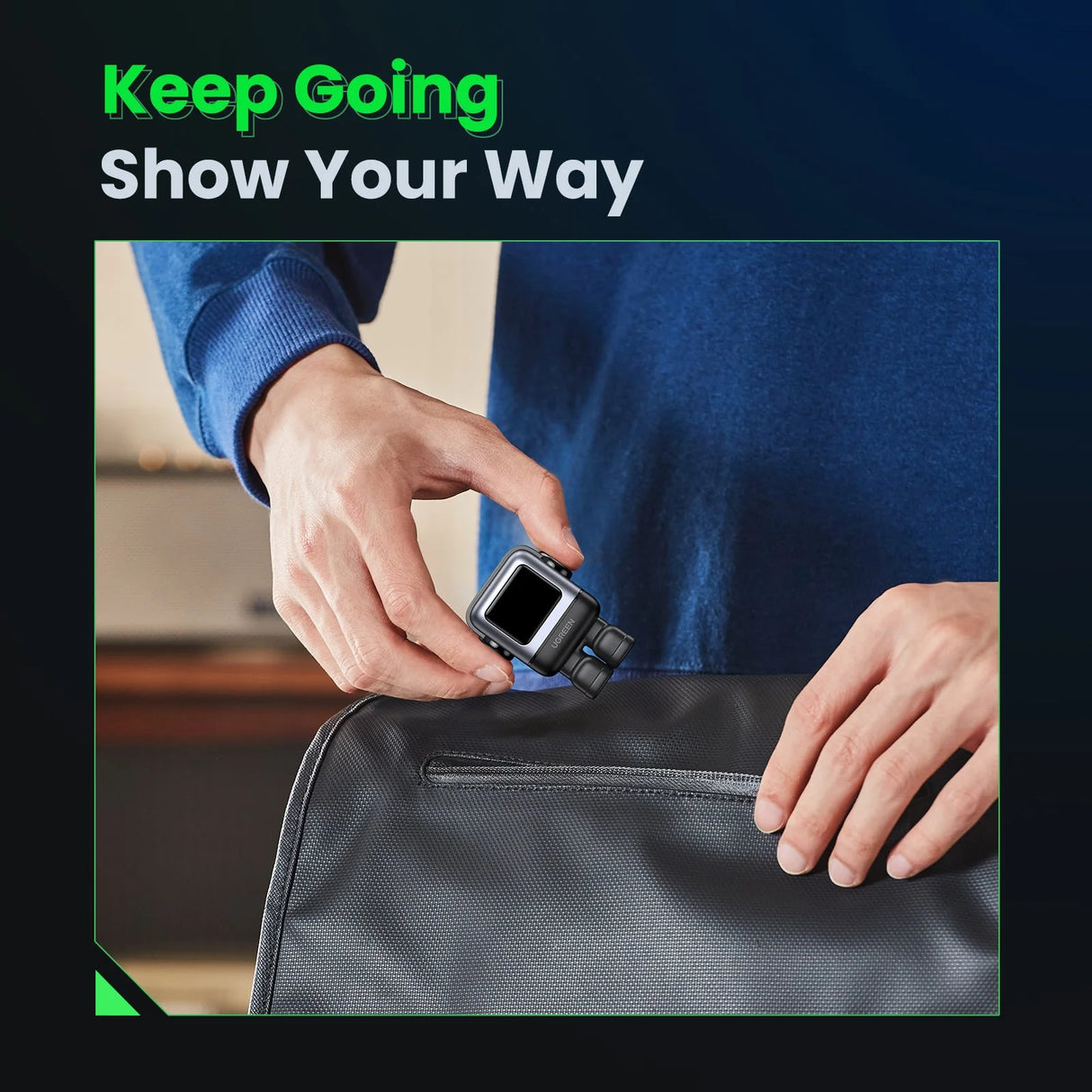 UGREEN Uno 65W Cargador USB-C 3 Puertos Robot GaN