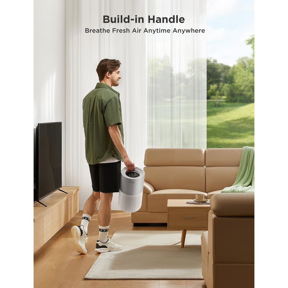 GoveeLife Smart Air Purifier 2 Pro con Sensor PM2.5, HEPA cubre hasta 108m²