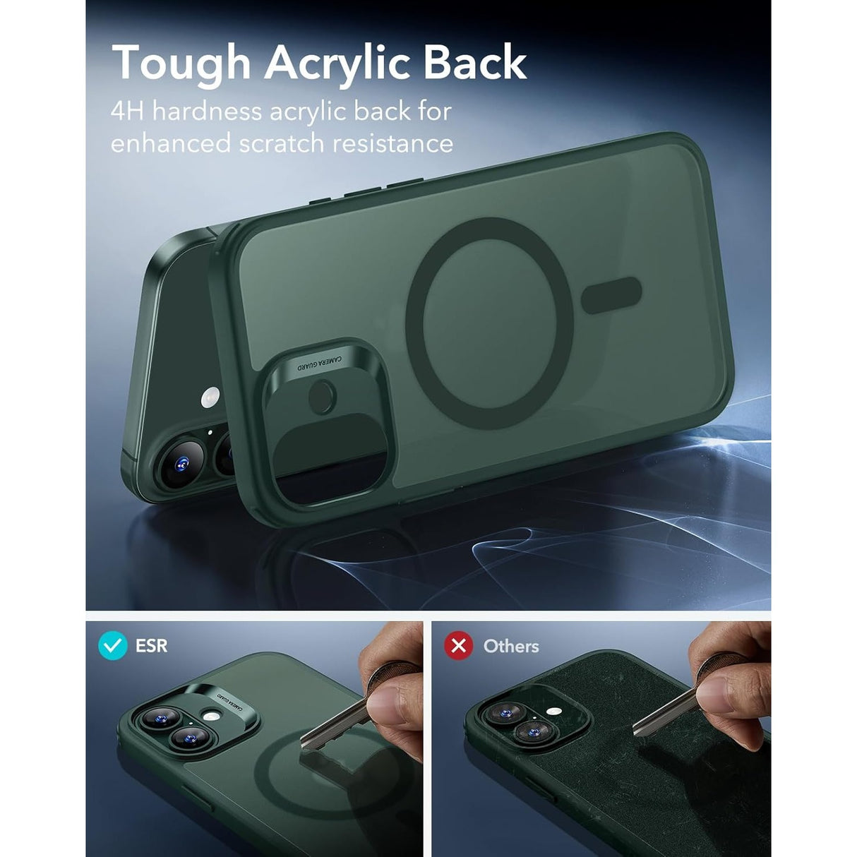 ESR iPhone 17 Classic Hybrid Case con MagSafe y Control de Cámara Protección Grado Militar Esmerilado