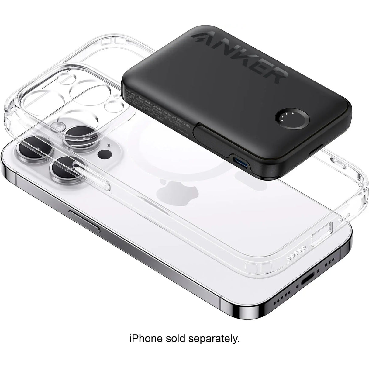 Anker MagGo Battery 5000mAh 7.5W Power Bank MagSafe con Soporte para iPhone 12 al 16 Series