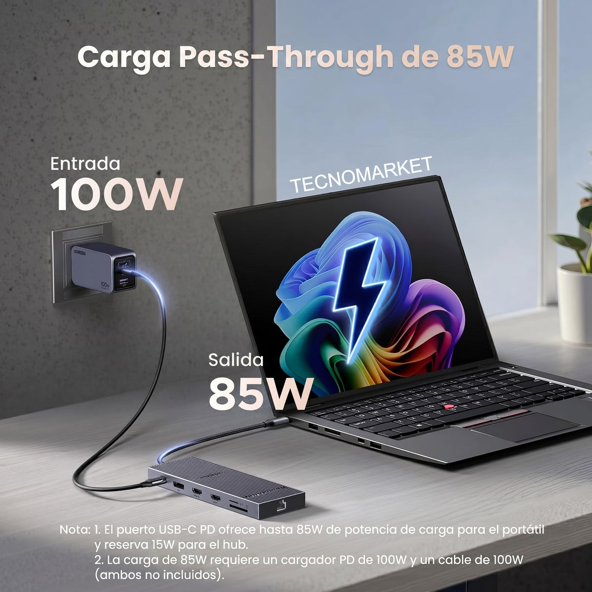 UGREEN Revodok Pro 12 en 1 Triple 4K Docking Station con 2 HDMI, DP, 2x10G USB C, 2×USB-A2.0, 100W PD, SD/TF, 1000Mbps Ethernet, 3.5MM Audio