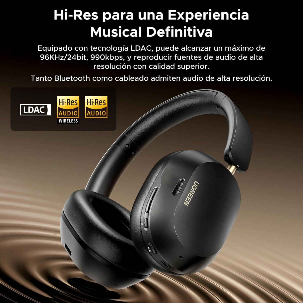 UGREEN Audífonos Diadema ANC Bluetooth 5.4 - vista 3