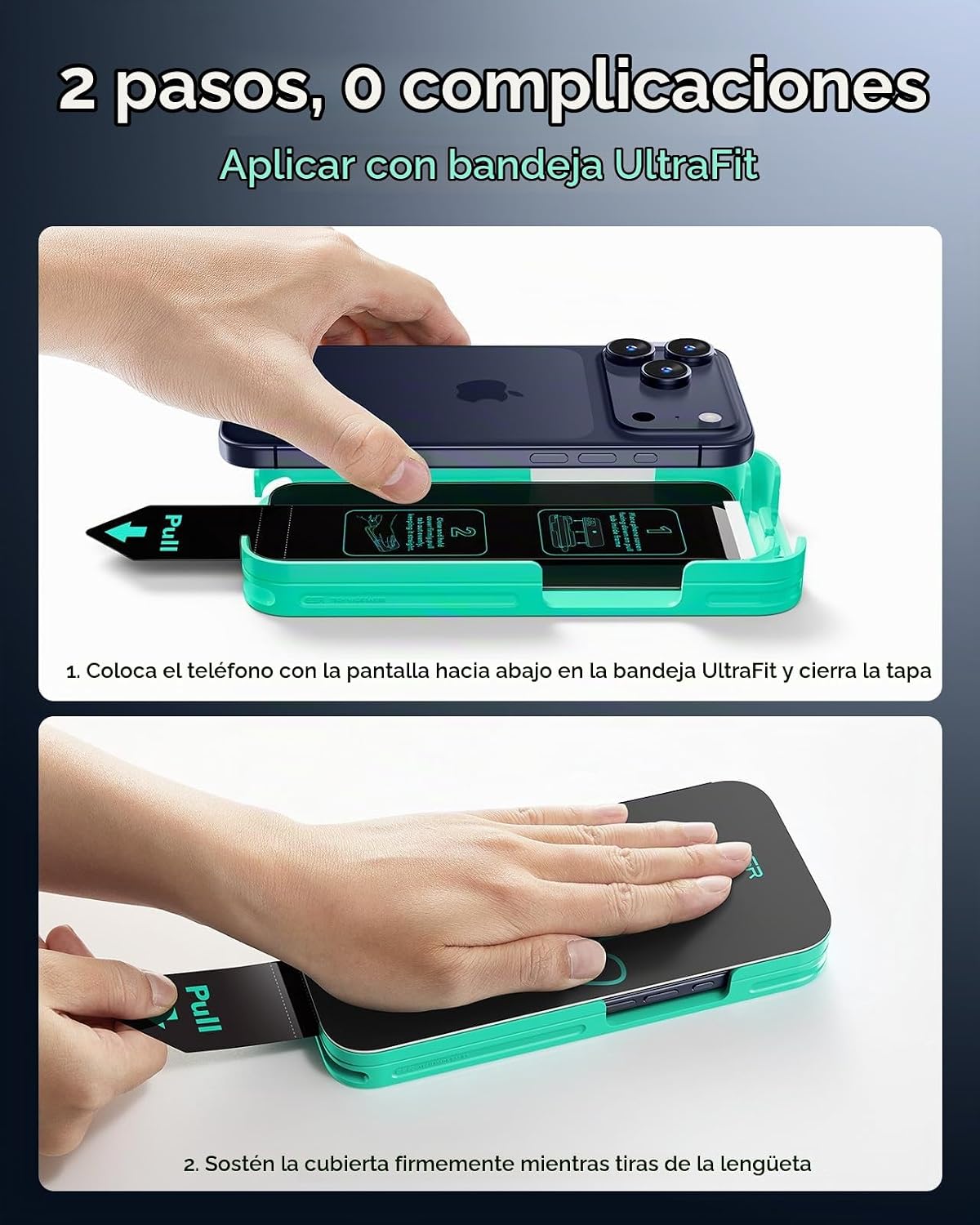 ESR Paquete de 3 Micas de Vidrio 9H+ Privacidad Antiespía Armorite para iPhone 17 Pro Max