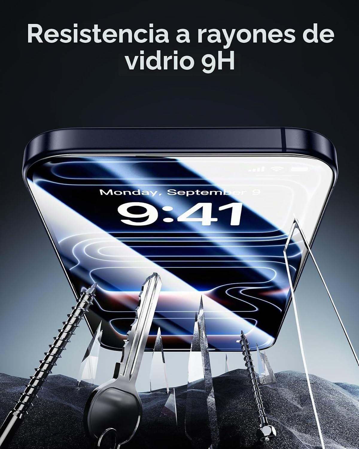 ESR Paquete de 3 Micas de Vidrio 9H+ Privacidad Antiespía Armorite para iPhone 17 Pro Max
