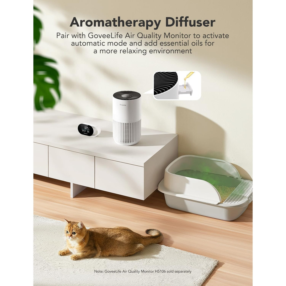 GoveeLife Mini Air Purifier HEPA Filtro de Aire Inteligente