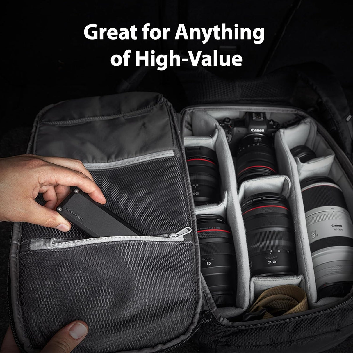 TimeCapsule AirTag Case de Batería para 10 años | IP69 Impermeable, Utiliza Pilas AA