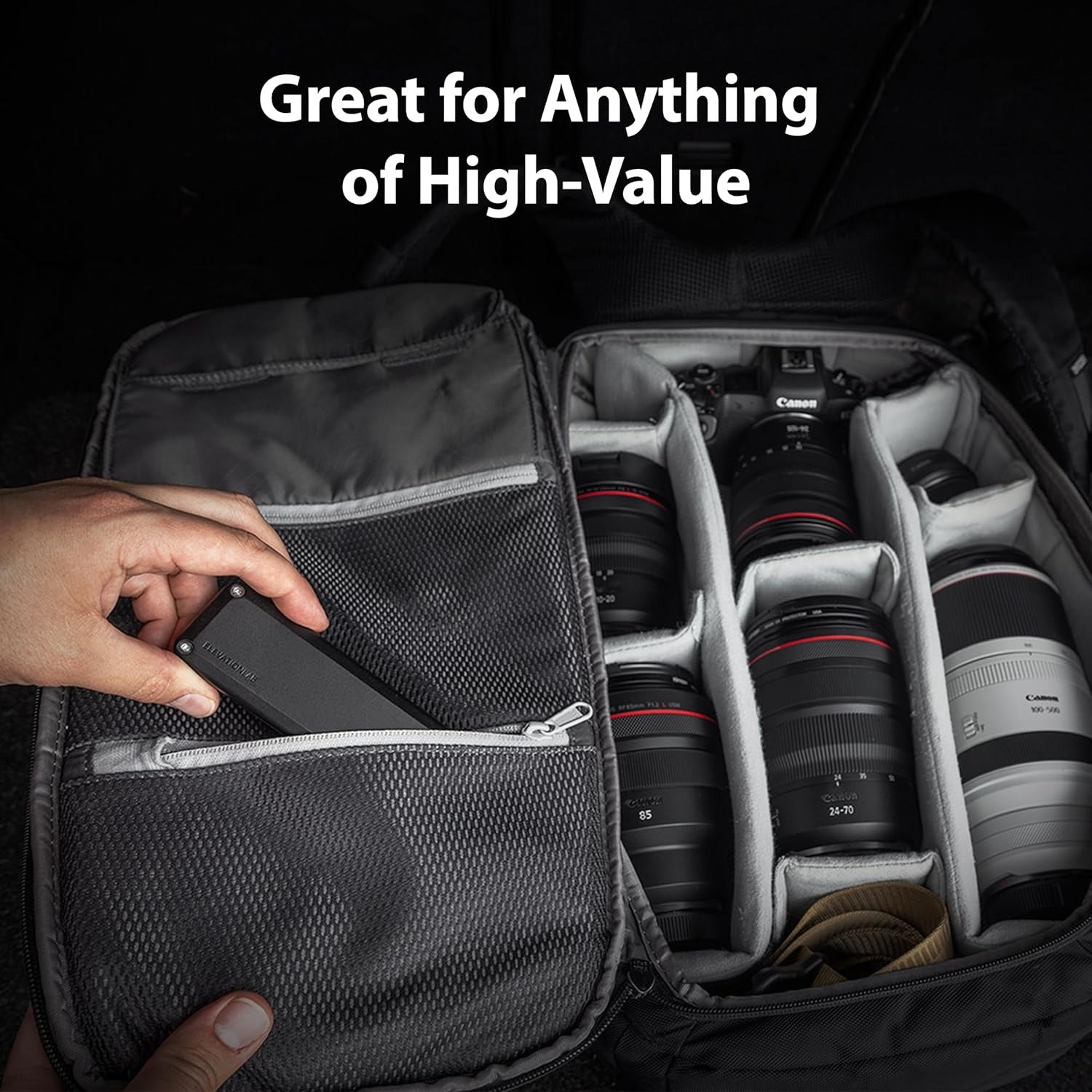 TimeCapsule AirTag Case de Batería para 10 años | IP69 Impermeable, Utiliza Pilas AA