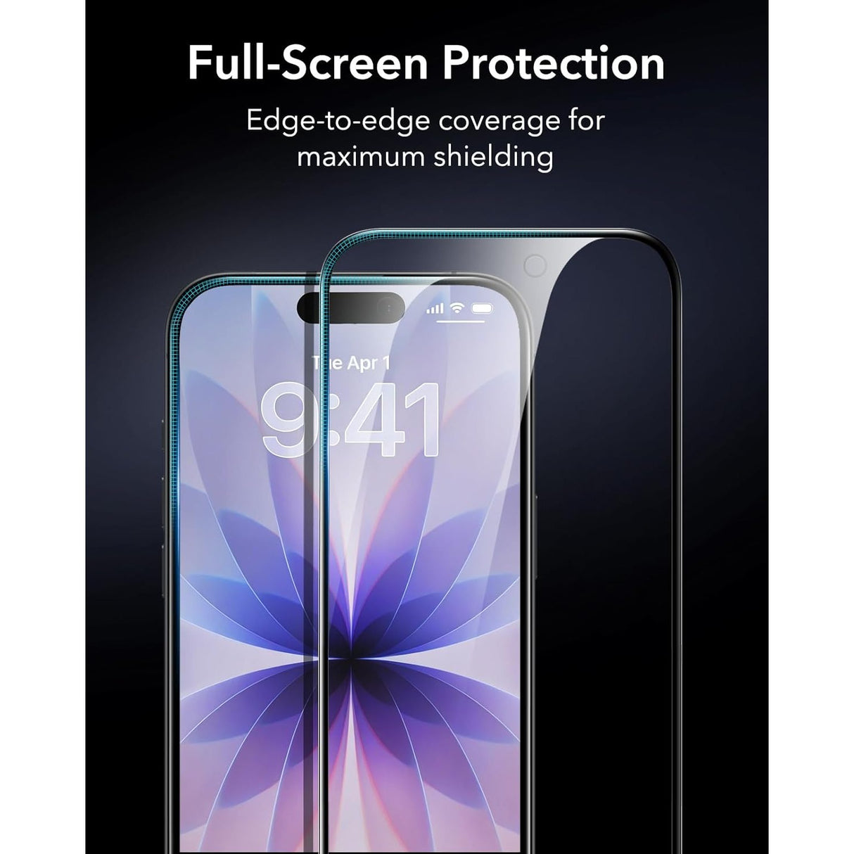 ESR Paquete de 3 Micas de Vidrio 9H+ Privacidad Antiespía Armorite para iPhone 17 / iPhone 16 Pro