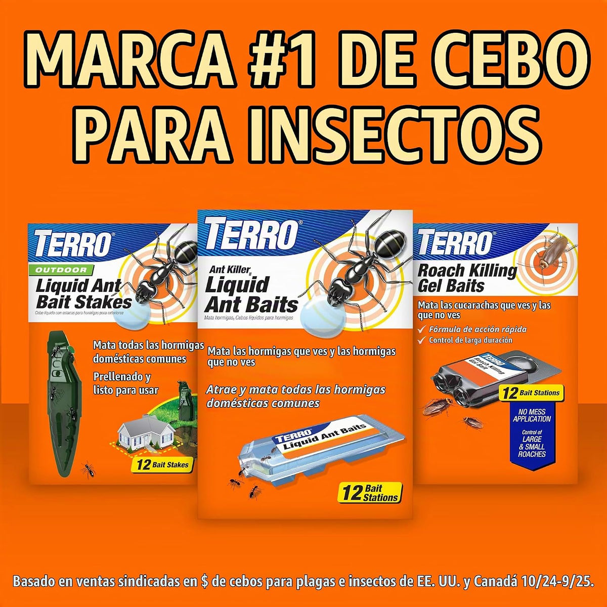 TERRO T300B Cebo Líquido para Hormigas 12 estaciones