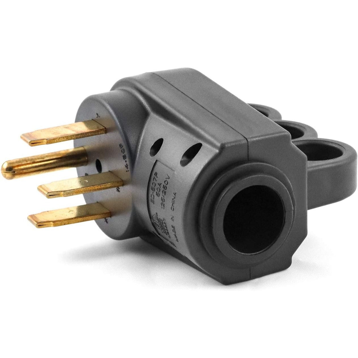 QWORK Nema 14-50P 50 Amp Macho Enchufe para Generador 125/250 V con mango