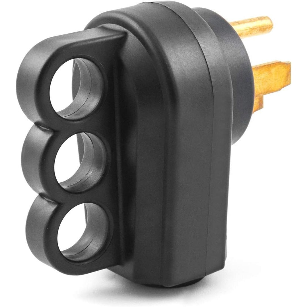 QWORK Nema 14-50P 50 Amp Macho Enchufe para Generador 125/250 V con mango