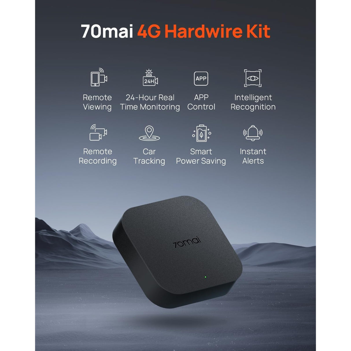 70mai 4G Hardwire Kit UP05 para Dash Cam A810 /A510/ Omni/ T800 compatible con Claro, Movistar, Tuenti, CNT, Maxiplus