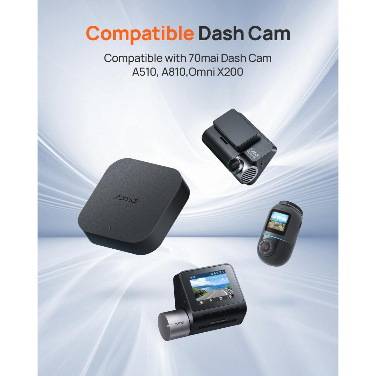 70mai 4G Hardwire Kit UP05 para Dash Cam A810 /A510/ Omni/ T800 compatible con Claro, Movistar, Tuenti, CNT, Maxiplus