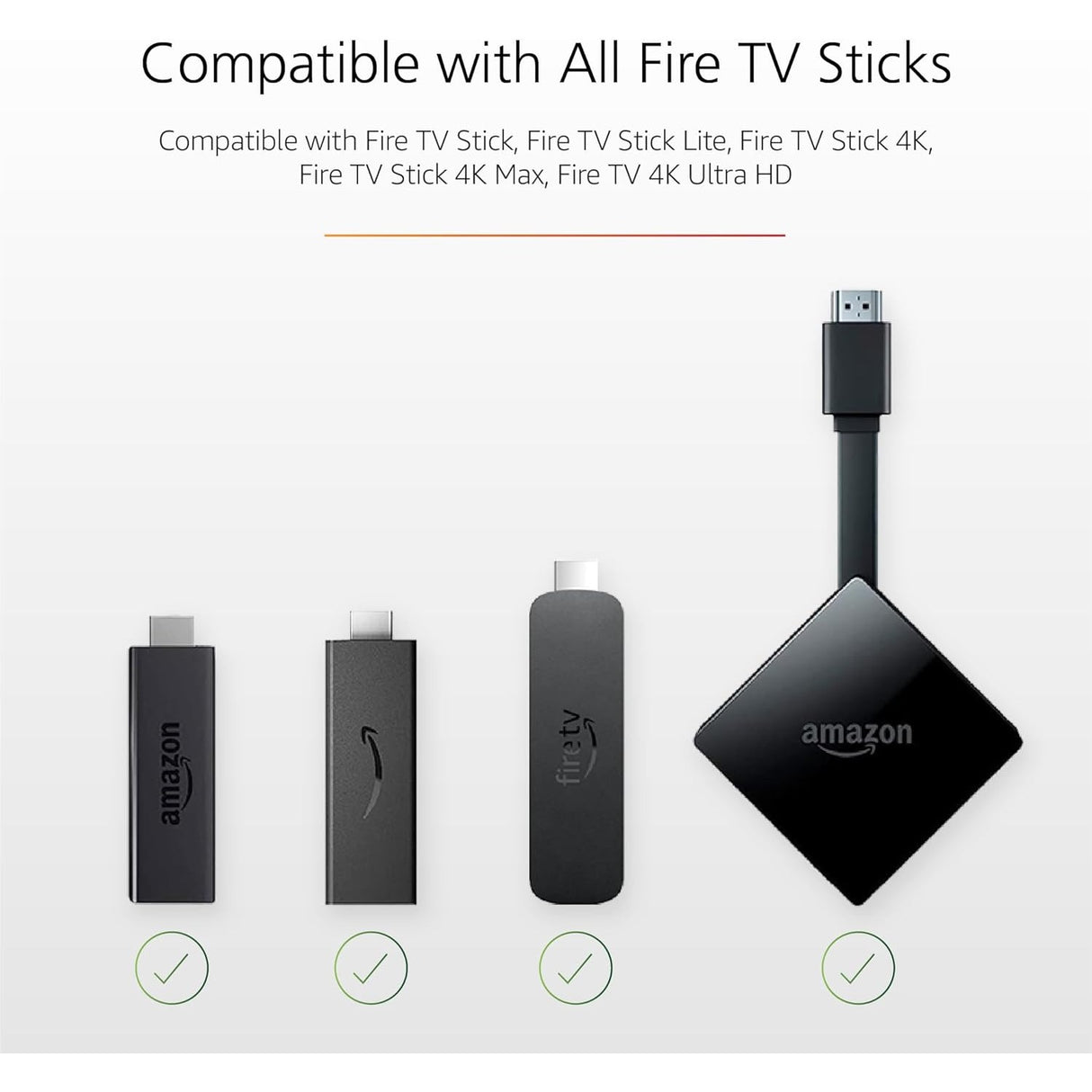 Cable de alimentación USB (elimina la necesidad de adaptador de CA) para Fire TV Stick