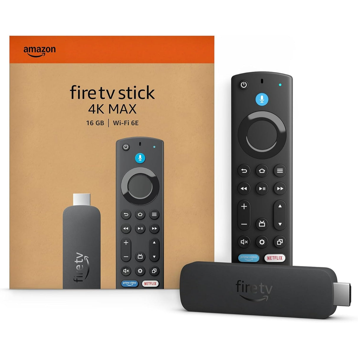 Amazon Fire TV Stick 4K Max (Fire OS - Android) | Dispositivo de streaming con Wi-Fi 6E y fondo ambiental