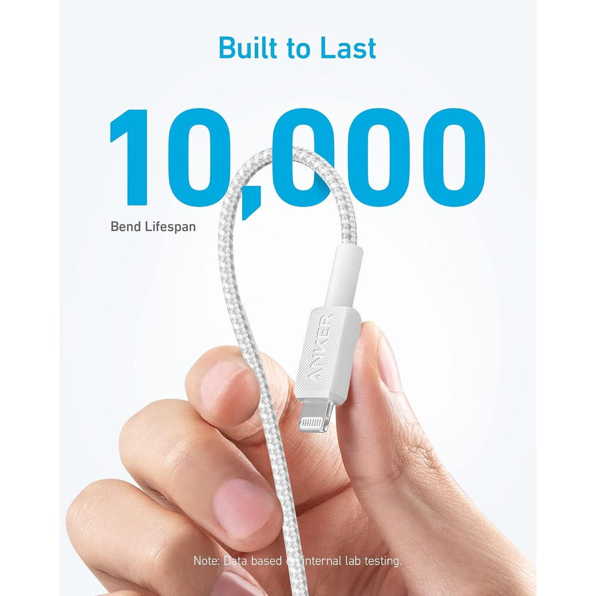 Anker 322 USB-C a Lightning Cable Trenzado de 1.8 metros MFi