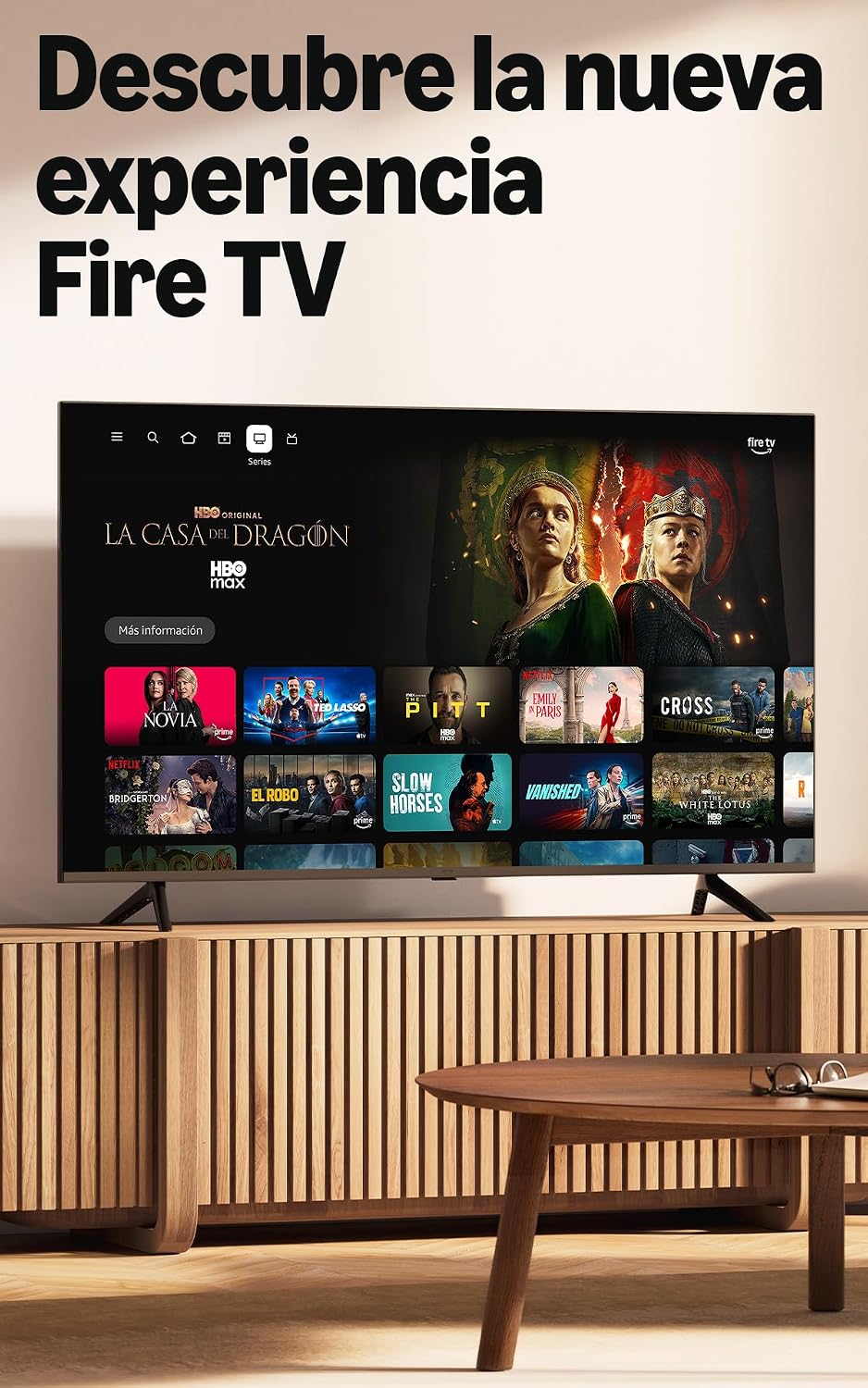 Amazon Fire TV Stick HD (último modelo Vega OS), con mando por voz Alexa, alimentación directa desde tu TV