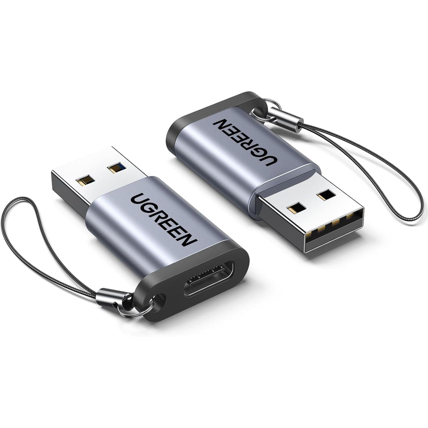 UGREEN 10Gbps Adaptador USB-C Hembra a USB-A Macho - 2 Pack