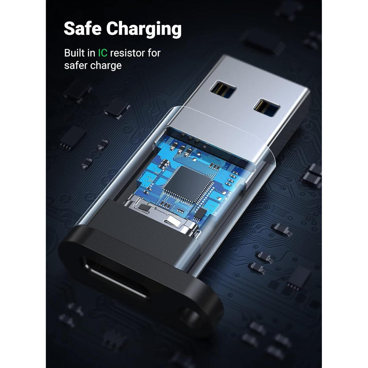 UGREEN 10Gbps Adaptador USB-C Hembra a USB-A Macho - 2 Pack