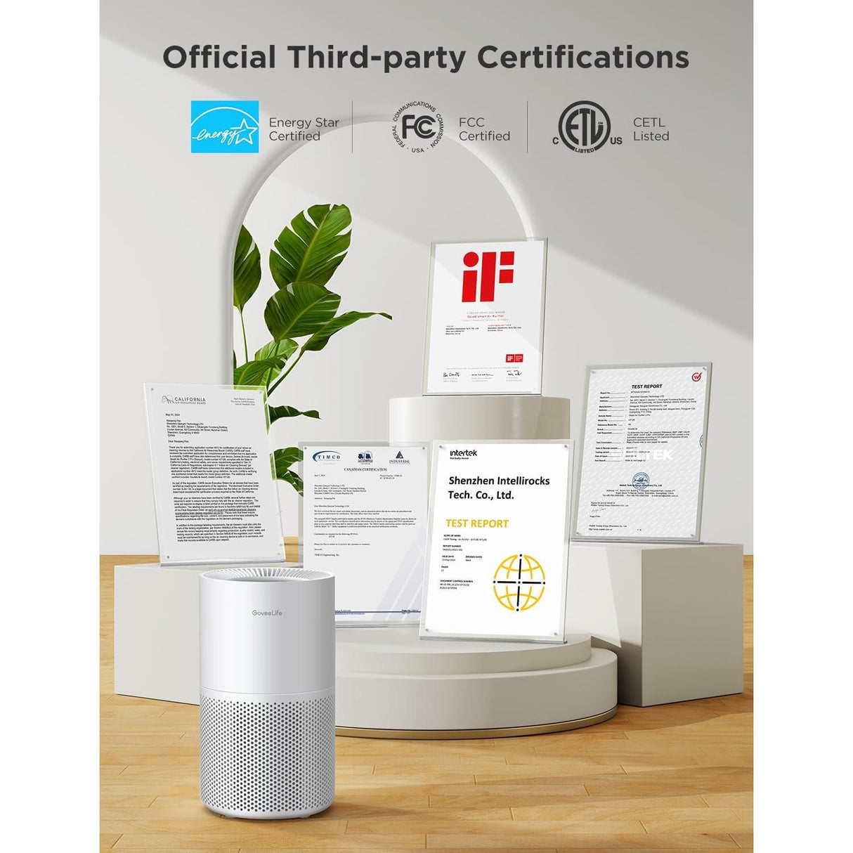 GoveeLife Smart Air Purifier 2 Pro, HEPA cubre hasta 108m²