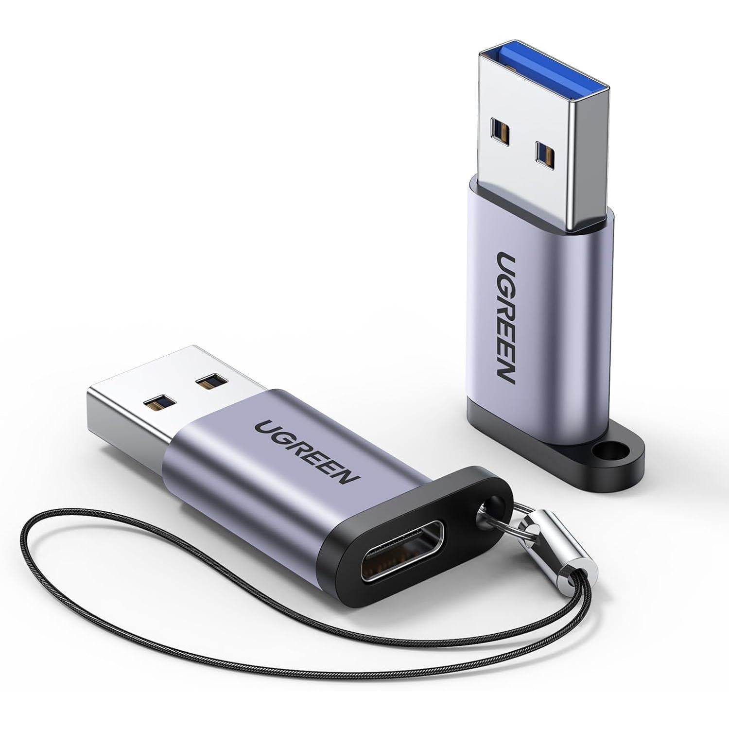 UGREEN 10Gbps Adaptador USB-C Hembra a USB-A Macho - 2 Pack