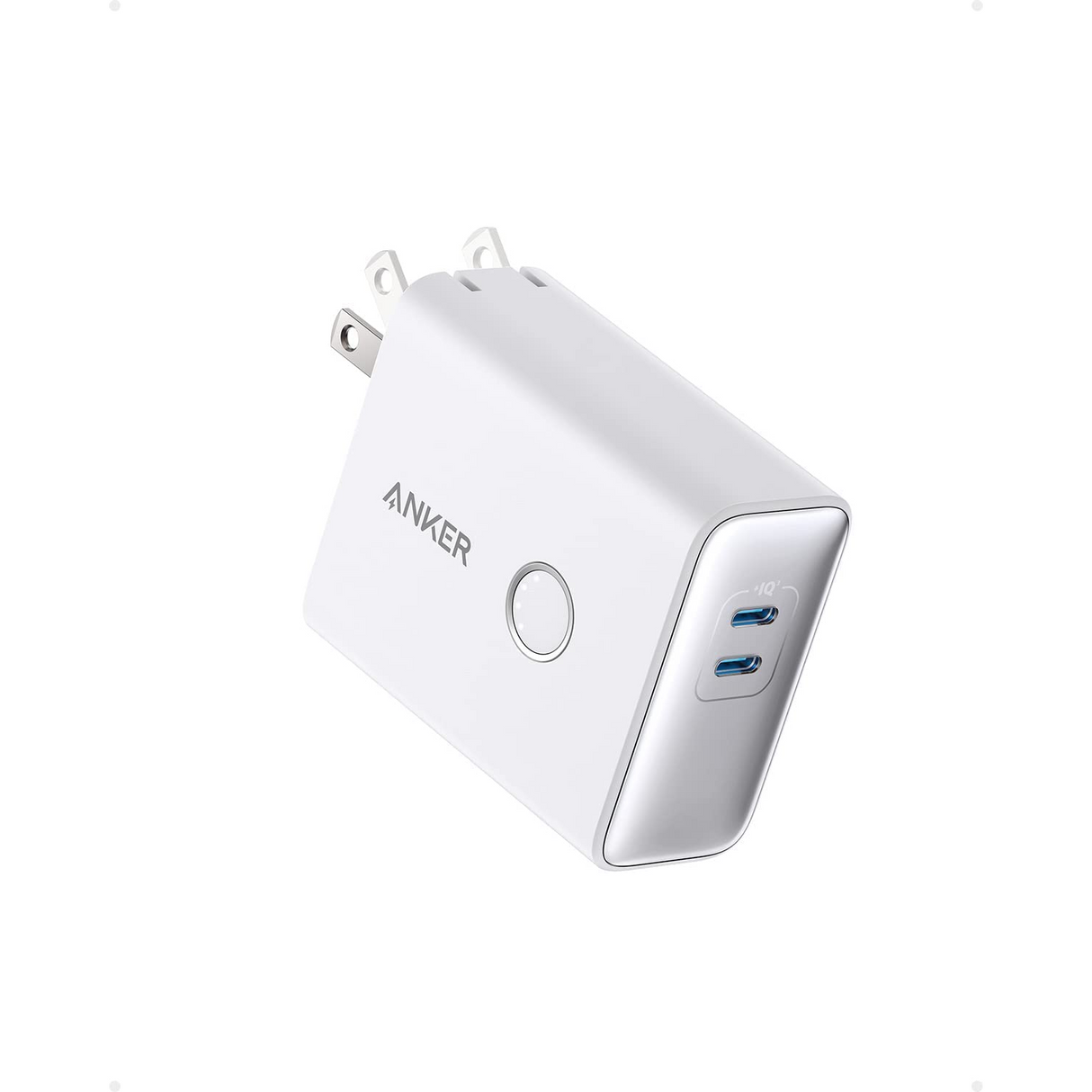 Anker 521 45W Cargador con Power Bank de 5000mAh 20W (PowerCore Fusion), Doble Puerto USB-C para iPhone 14/13/12 Series, iPad Pro, AirPods, Apple Watch y más