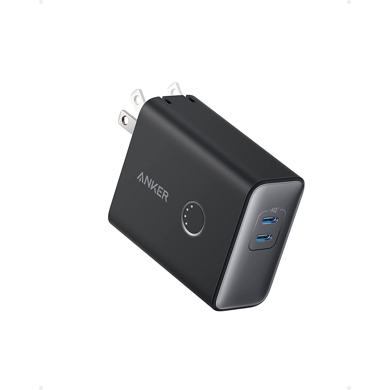 Anker 521 45W Cargador con Power Bank de 5000mAh 20W (PowerCore Fusion), Doble Puerto USB-C para iPhone 14/13/12 Series, iPad Pro, AirPods, Apple Watch y más