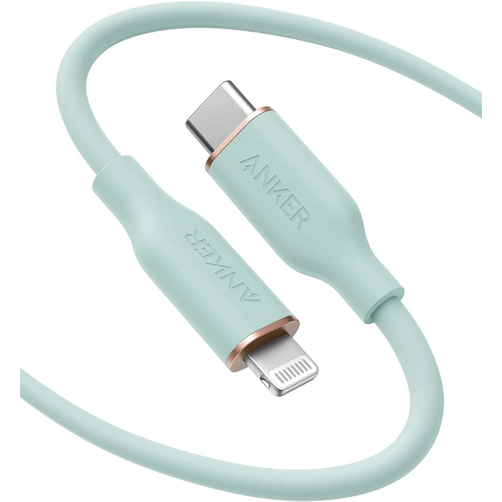 Anker Powerline III Flow Cable USB-C a Lightning para iPhone 8 al 14 Series, iPad, AirPods (Certificado MFi)