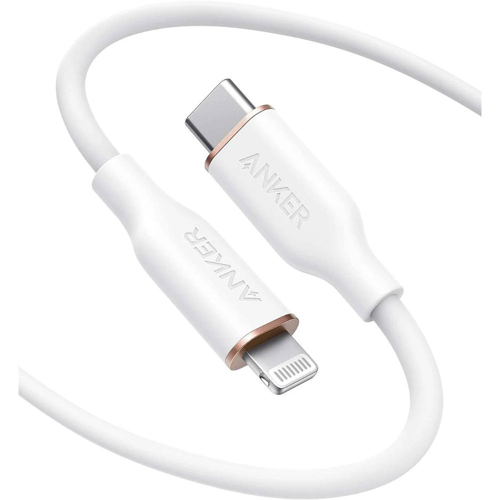 Anker Powerline III Flow Cable USB-C a Lightning para iPhone 8 al 14 Series, iPad, AirPods (Certificado MFi)