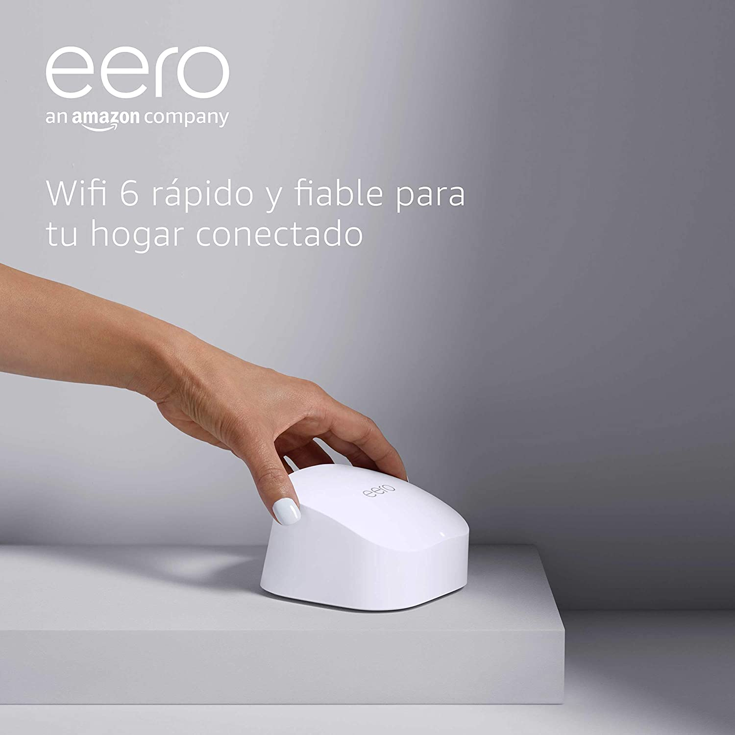 Amazon eero 6 Sistema Wi-Fi 6 de malla de triple banda con hub de smart home Zigbee incorporado (1 router eero 6 + 1 extensor eero 6)