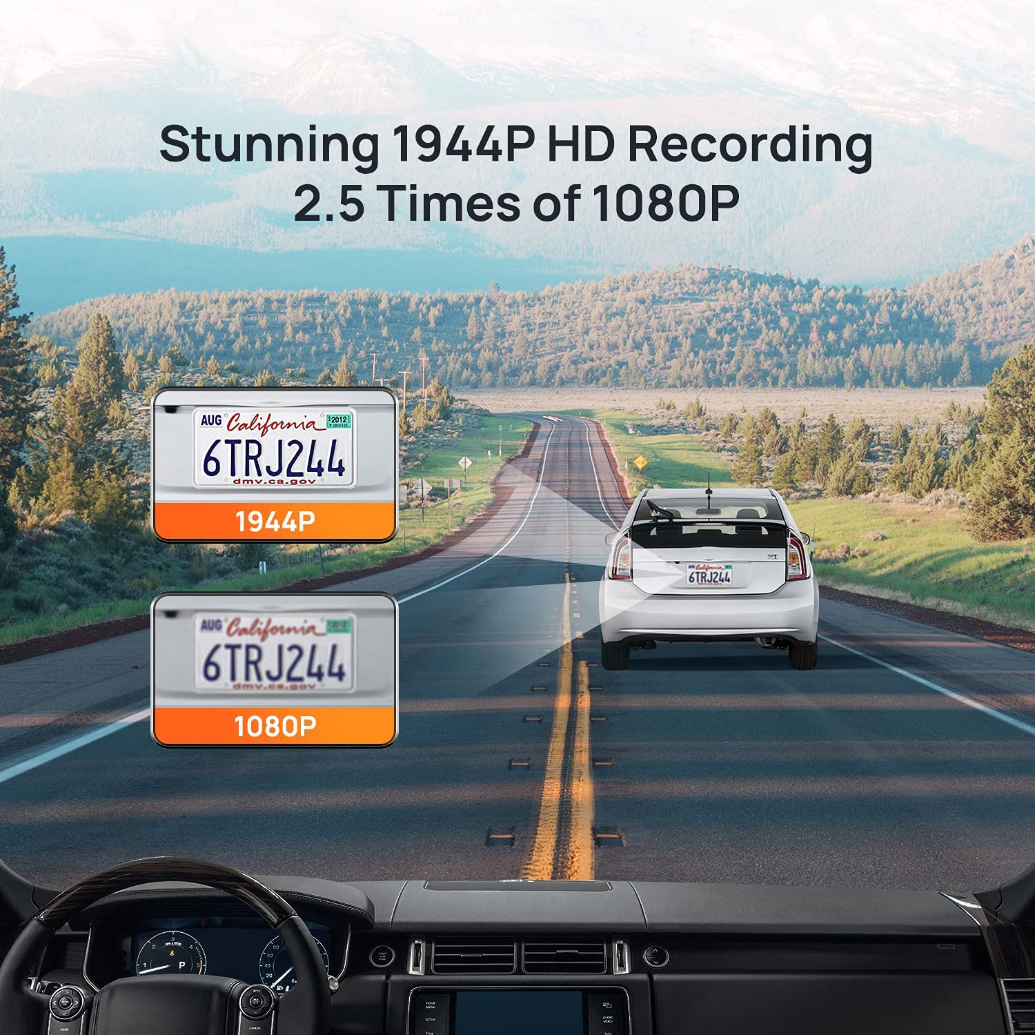 70mai Dash Cam Pro Plus+ A500S Cámara 2.7K para Carro con WiFi y GPS integrado