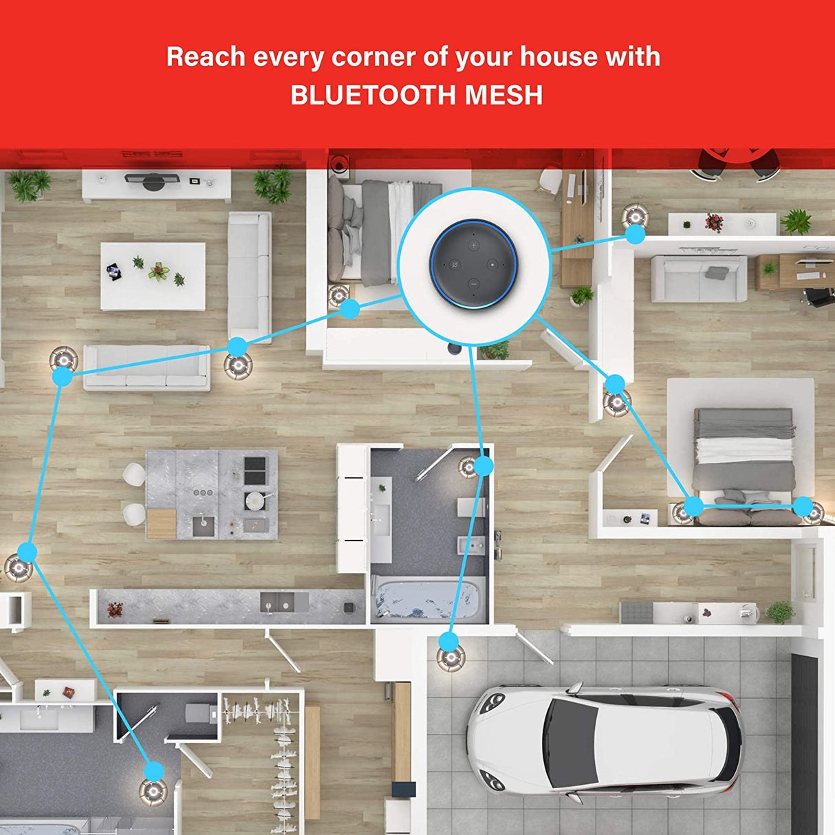 Foco Smart Sengled 800LM Luz Diurna 5000K, 8.7W (60W Equivalente) Bluetooth Funciona con Alexa, Pack de 2