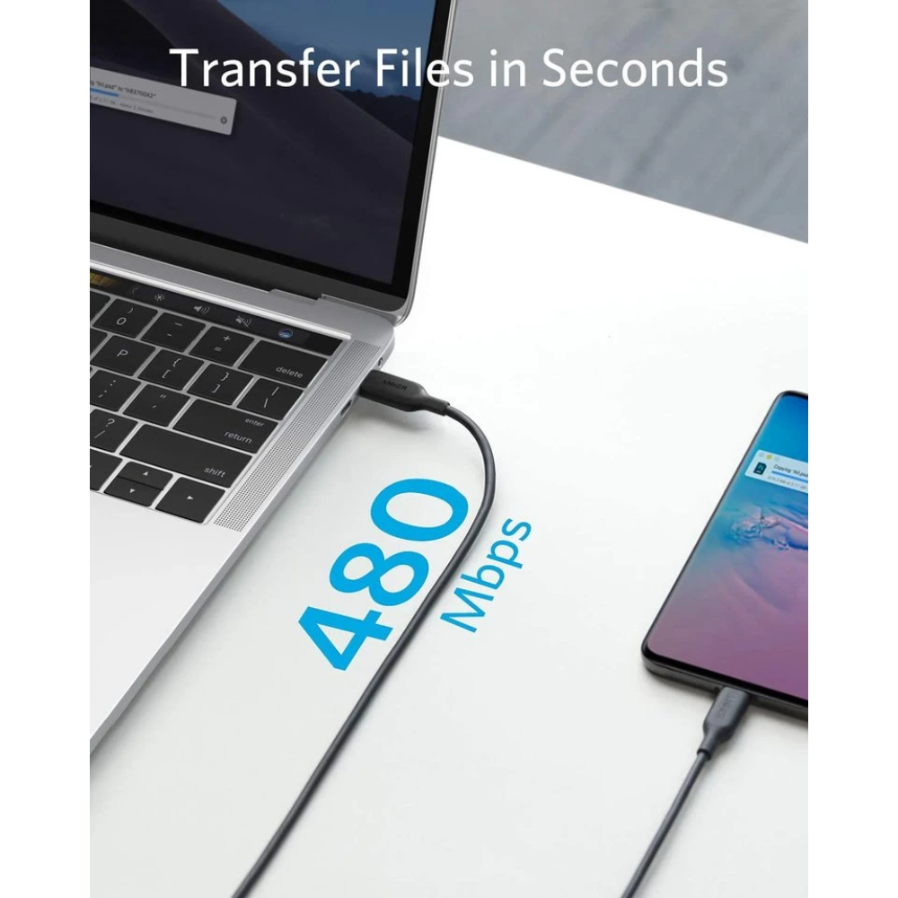 Anker Powerline III Cable 1.8 Metros USB-C a USB-C 100W Carga Rápida