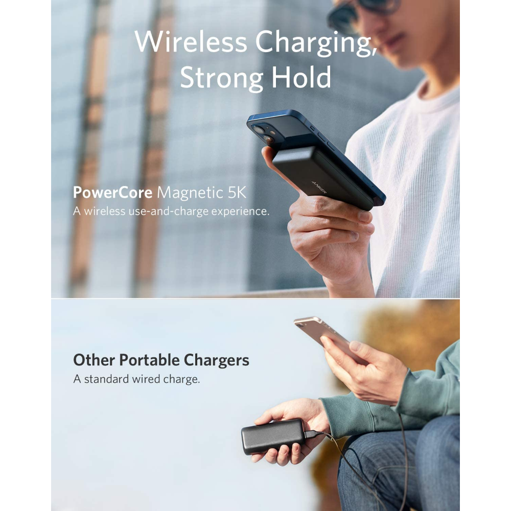 Anker PowerCore Magnetic 5K Power Bank para iPhone 12 al 16