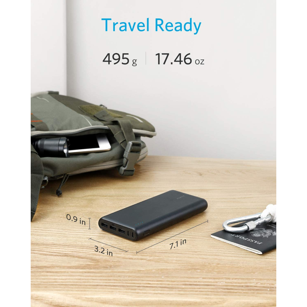 Anker PowerCore 26800mAh Cargador Portátil Externo 3 Puertos de Salida Power Bank