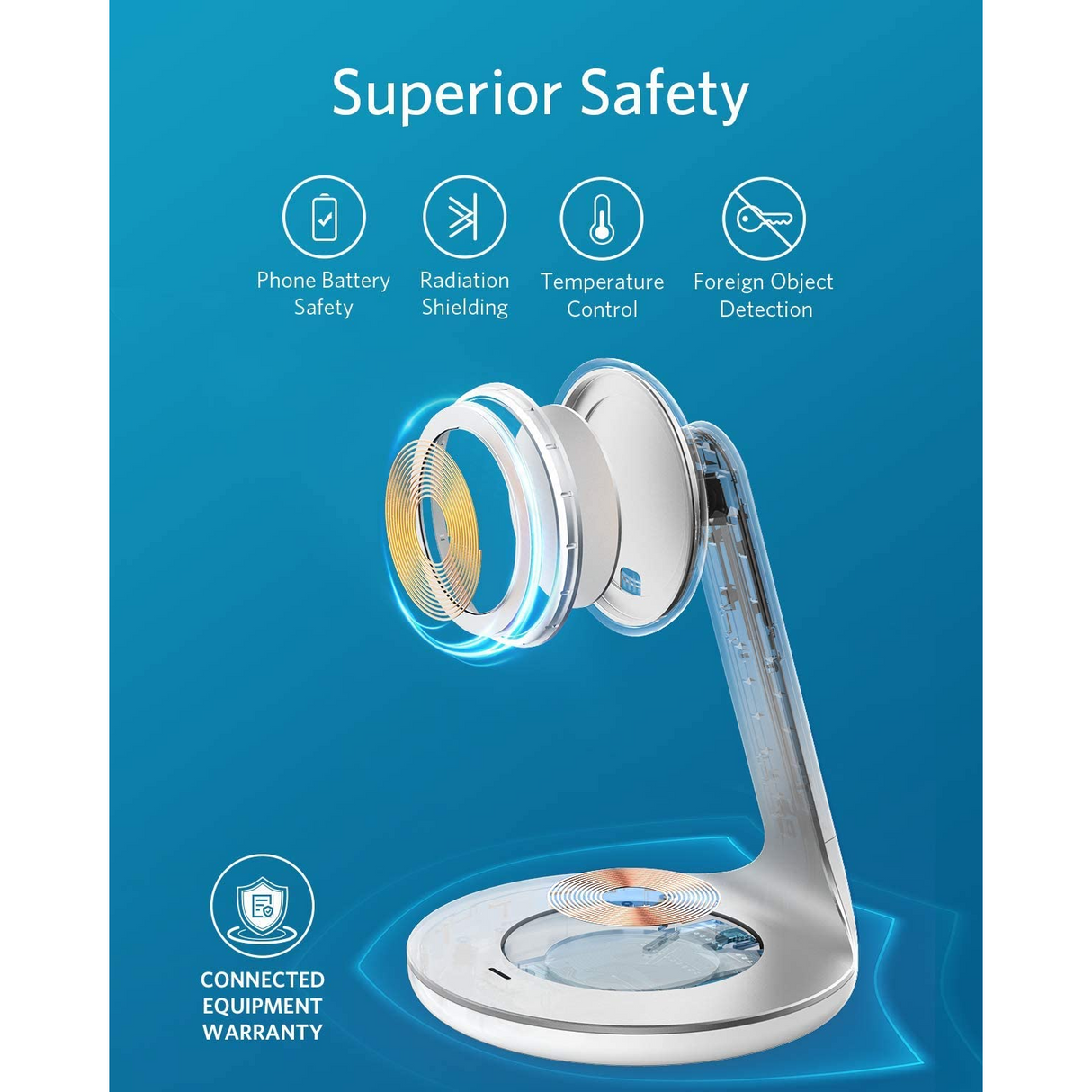 Anker Magnético PowerWave 2 en 1 MagSafe para iPhone 12/13 Series AirPods Pro