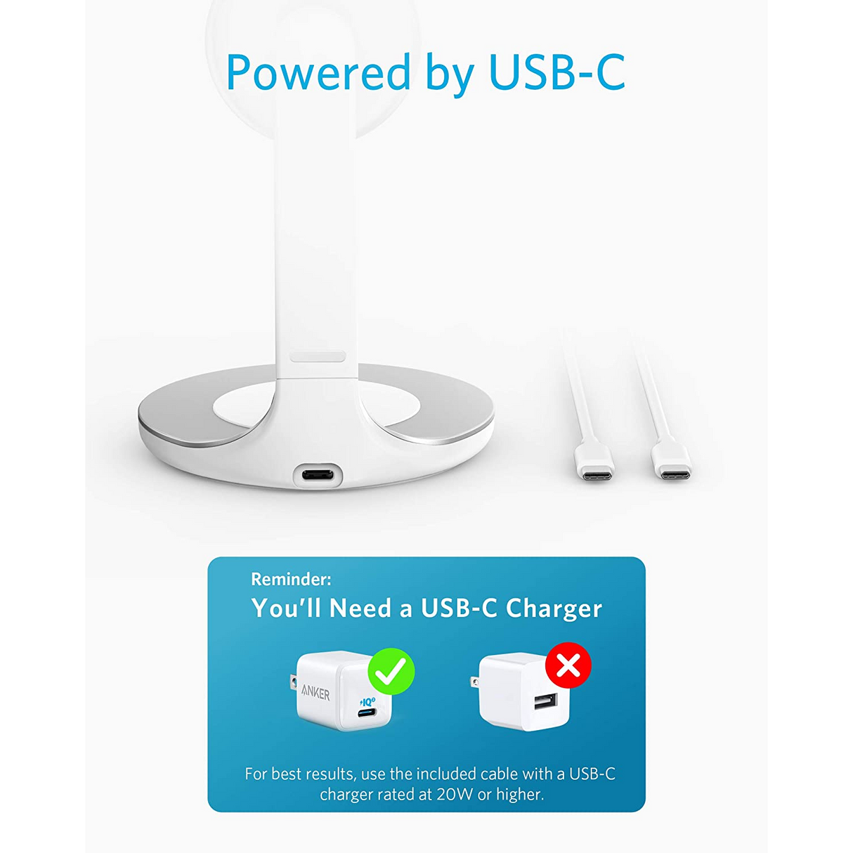 Anker Magnético PowerWave 2 en 1 MagSafe para iPhone 12/13 Series AirPods Pro